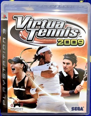 幸運小兔 PS3遊戲 PS3 威力網球 2009 亞洲英文版 Virtua Tennis 2009