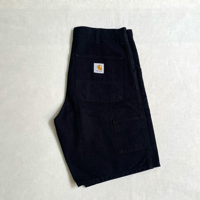 美國經典 Carhartt WIP Single Knee 有機棉 厚磅帆布 多口袋 黑 畫家褲 工裝 vintage