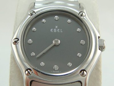 【發條盒子H2031】EBEL 玉寶 不鏽鋼石英機芯  女妝腕錶   影后張曼玉代言品牌
