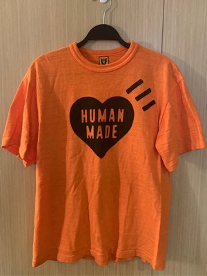 Human made 橘色愛心T(SOLD)