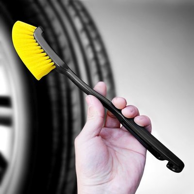 促銷 (null)汽車輪轂刷清洗工具洗車毛刷輪胎刷子洗輪轂縫隙刷子專用輪轂清洗 可開發票