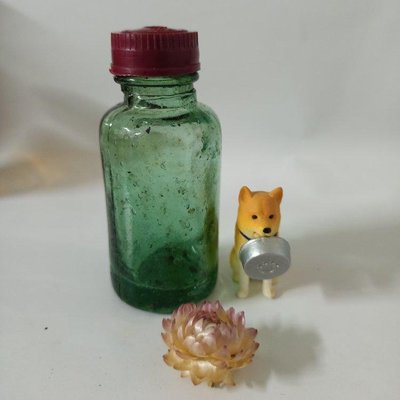 早期老玻璃瓶日露丸老藥瓶/懷舊復古風格擺飾（1091）