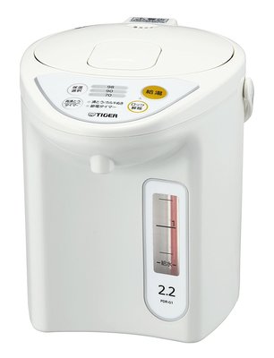 日本 TIGER 虎牌 PDR-G221熱水瓶 魔法瓶 微電腦 電熱水壺 快煮壺 2.2L 白色 保溫 省電 【全日空】