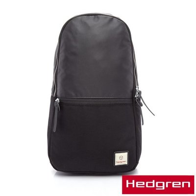 HEDGREN 真品HBPM 摩登學院系列超實用單肩後背包-黑色