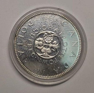 加拿大一銀幣1964年7100