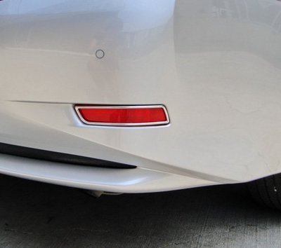 現貨熱銷-易車汽配 Lexus ES300h ES350 2013~2016 後保桿鍍鉻飾燈框 後反光片框 後霧燈框