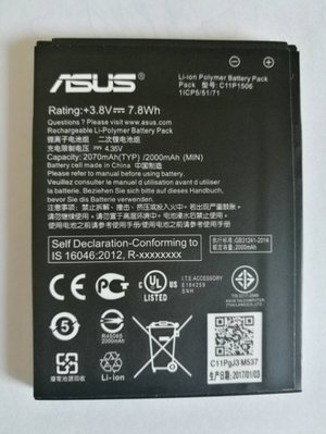 【保固一年】ASUS ZenFone Go ZC500TG 原廠電池 【C11P1506】 2000mAh手機內置電池