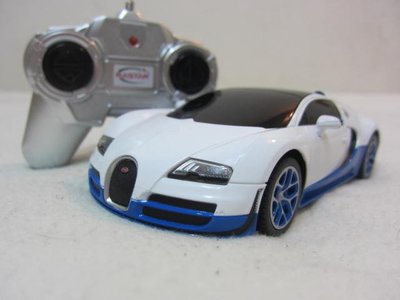 【KENTIM玩具城】1:24(1/24)全新原裝 布加迪Bugatti Veyron 白色授權RASTAR遙控車