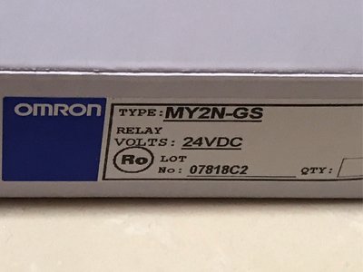 OMRON 歐姆龍繼電器 MY2N-GS 24VAC (8腳）