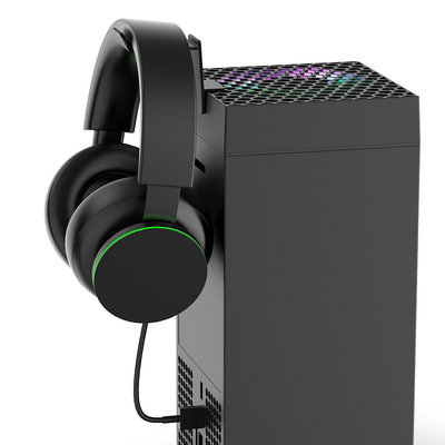 Xbox Series X游戲主機散熱溫控風扇+頭戴耳機掛式收納支架
