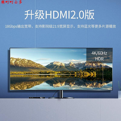 現貨綠聯hdmi矩陣切換器4K高清HDMI四進二出轉換器4進2出hdmi分配器