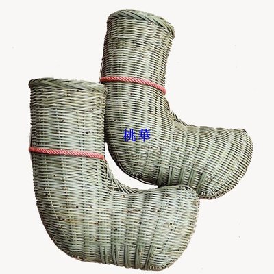 貴州黔東南農用竹簍刀簍魚簍竹子編織竹制品工藝品傳統手工農具桃華