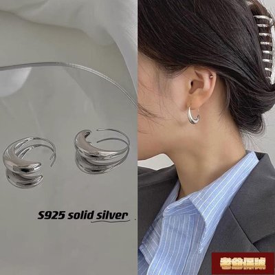 【老爺保號】水滴耳環 2023年新款 潮 爆款銀925銀 耳釘 耳飾高級感