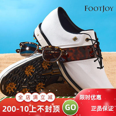 極致優品 正品FootJoy高爾夫男士球鞋FJ X GLCO有釘款休閑運動golf鞋22新款 GF2101