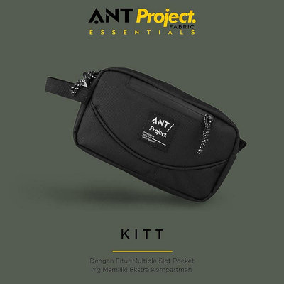 Ant PROJECT 手拿包男士 KITT 黑色防水袋男士-寶藏包包