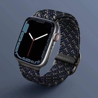 【熱賣精選】免運費 UNIQ Aspen DE 雙色防潑水高彈力編織單圈錶帶 Apple Watch 38/40/41m