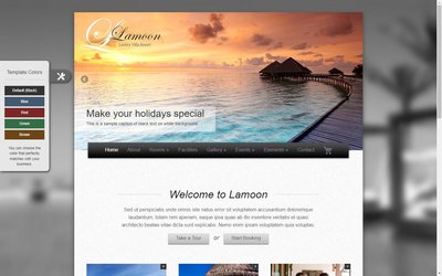 Lamoon - Responsive Resort and Hotel響應式網頁模板、HTML5+CSS3  #504