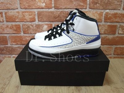 【Dr.Shoes 】 Nike Air Jordan 2 Retro GS 女鞋 (白紫黑) 395718-153