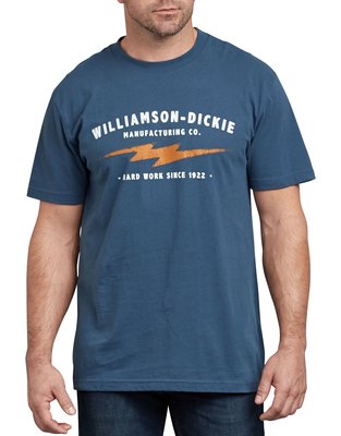 Dickies短袖T恤 寬鬆版 M L XL (約一般【L】【XL】【XXL】)有大尺碼 藍色 Branded Bolt