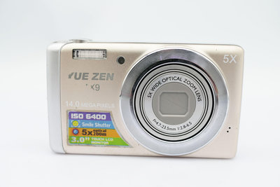 (小蔡二手挖寶網) YUE ZEN 觸控式螢幕數位相機 TX9 功能正常 含配件 商品如圖 100元起標 無底價