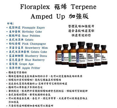 快速出貨 【美國製造 Floraplex Terpenes 強化 全系列 】