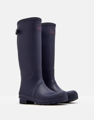 跩狗嚴選 現貨 英國 含鞋盒 JOULES 可調整 WELLY Boots 深藍 紫羅蘭條 雨靴 雨鞋 高筒 威靈頓