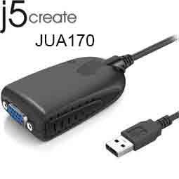 喬格電腦 j5 create JUA170 USB2.0 外接顯示擴充卡 (D-Sub)