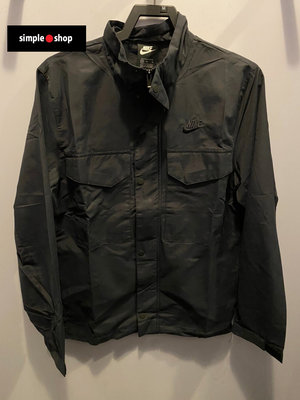 【Simple Shop】NIKE NSW M65 立領外套 大口袋 工裝外套 運動外套 黑 男款 CZ9923-010
