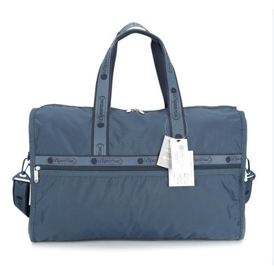 ＊米猜Shop＊LeSportsac 7185 復古藍 大款 旅行袋 手提單肩包健身旅行包旅遊斜跨包 側背包 斜背包
