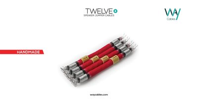 《 南港-傑威爾音響 》來自塞爾維亞手工製作 Way Cables TWELVE+ 喇叭跳線 0.25M*4件(套)