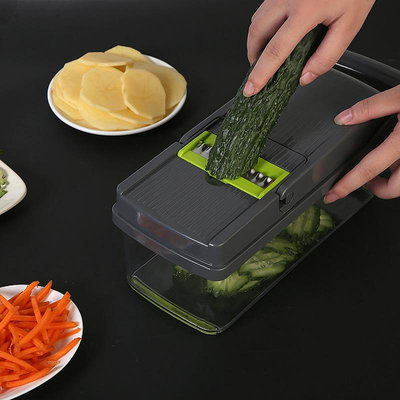 新款多功能切菜神器切片機器切絲器刨絲器切丁器黃瓜切片器慮蛋器