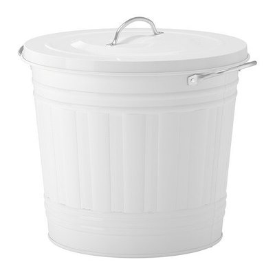 ☆創意生活精品☆IKEA KNODD  垃圾桶 32cm高(白色) [此商品需要自行組裝]