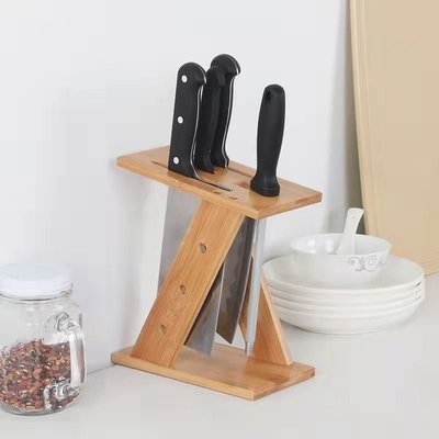 廚房菜刀架刀座放擺件立式小型多功能收納萬能免打孔套~特價
