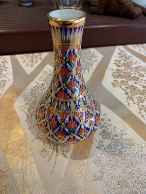 掐絲琺瑯彩 花瓶 花器 景泰藍花瓶 彩繪花瓶 精致