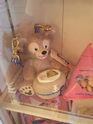 ☆Joan☆日本帶回東京海洋迪士尼 海洋樂園 Duffy 達菲熊 10週年 海軍 糖果罐 小物收納 罐 附吊繩