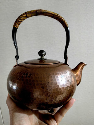日本老銅壺 日本銅水注 內鍍錫   無明顯磕碰 容量1.5升
