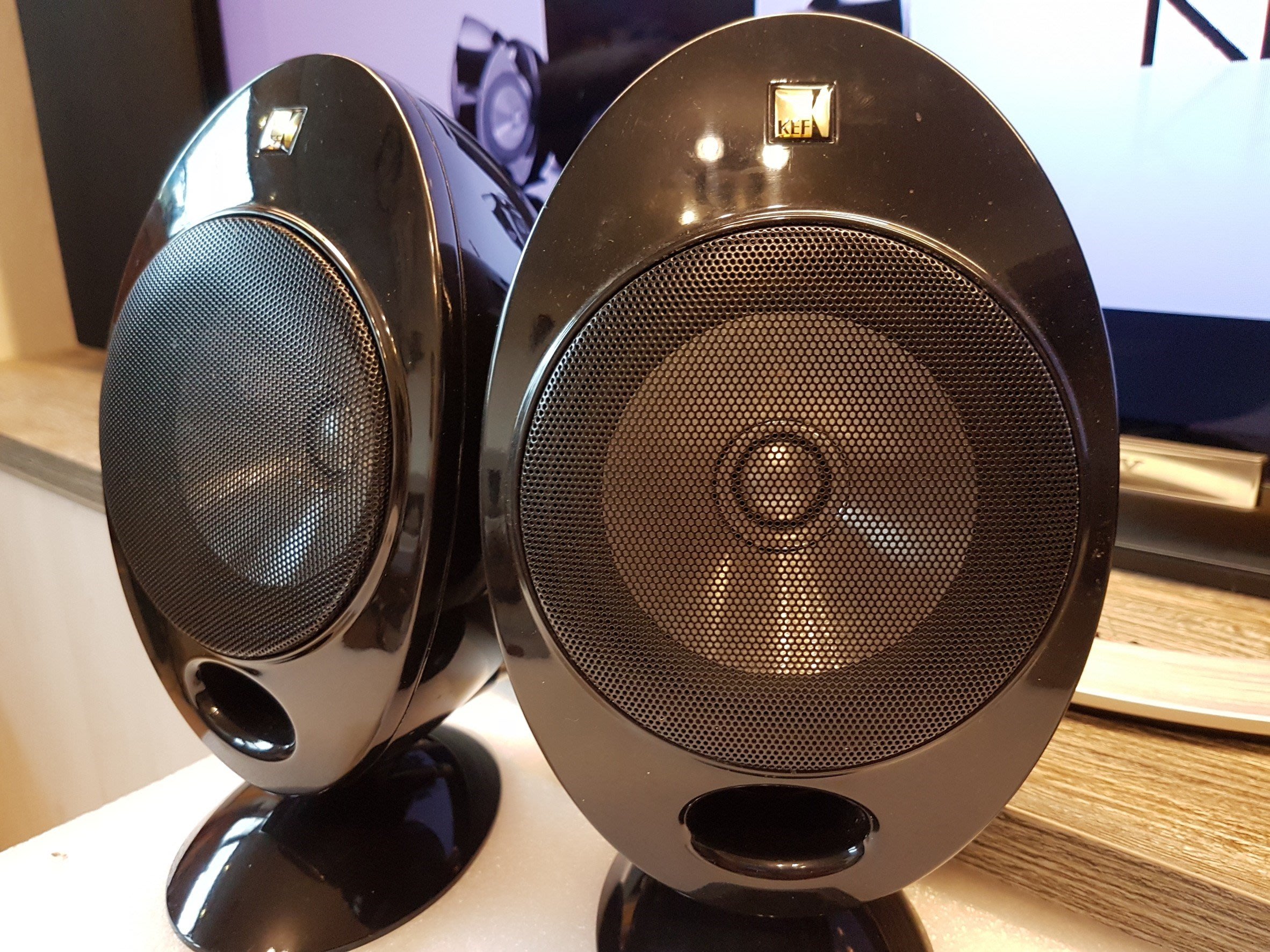 kef egg speakers 2001