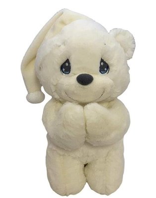 16517c 日本進口 有音樂聲音 好品質 限量品 可愛 柔順 白色 北極熊 祈禱  動物抱枕玩偶絨毛絨娃娃布偶擺件送禮