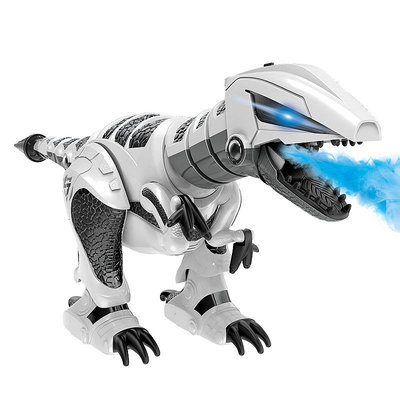 遙控恐龍玩具電動會走路噴霧兒童智能編程機器人霸王龍小男孩禮物