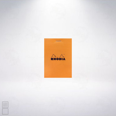 法國 RHODIA Head-Stapled Notepad A7 上掀式筆記本: 橘色/Orange