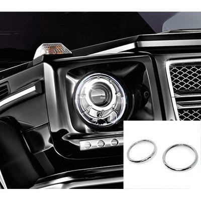 【JR佳睿精品】2006-2018 Benz G300 G320 G500 G W463 改裝 鍍鉻大燈圓框 電鍍