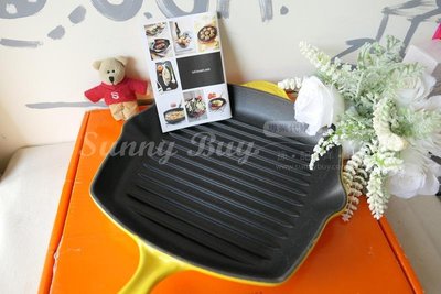 【Sunny Buy】◎現貨◎ 法國製 Le Creuset 26公分 手柄式黃色方形烤盤 可機洗 瓦斯爐可用