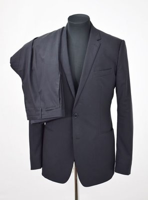 原價14萬正品Dolce &amp; Gabbana義大利製男性冬季西裝灰色套裝-真皮衣大衣英德美國水晶VERSACE冬季外套
