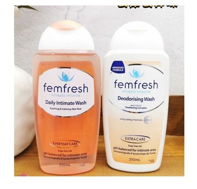 澳洲femfresh女性250ml洋甘菊百合味溫和無皂洗護250ml-pp