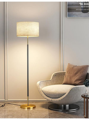 落地燈ins北歐創意簡約現代臥室輕奢床頭客廳沙發遙控LED立式臺燈~推薦