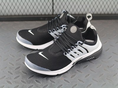 Nike Air Presto Blackout 白膠黑 魚骨 透氣網面 休閒慢跑鞋848132-010