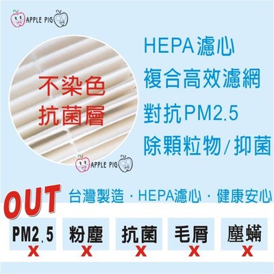 抗菌 HEPA 濾心 適用 Honeywell HPA-300APTW HRF-R1