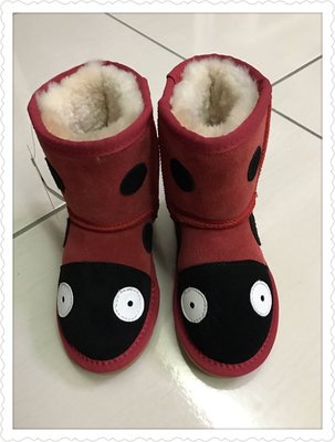 Ugg 紅色小瓢蟲兒童短靴