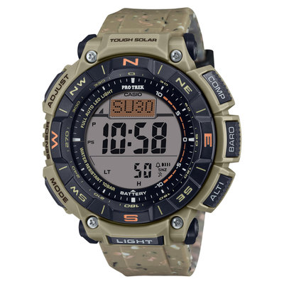 CASIO 卡西歐 G-SHOCK PRO TREK PRG-340 系列 數位 太陽能 三重感應器 PRG-340SC-5 EASYwatches