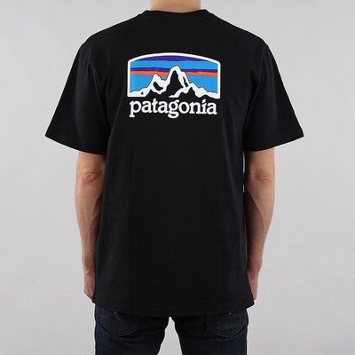【新品促銷】New Patagonia T-shirt Men's Comfortable Cotton Short Sleeve